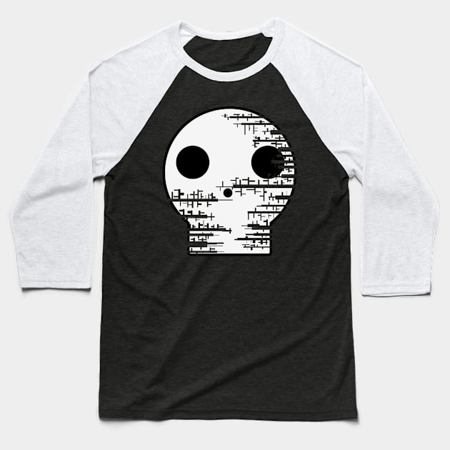 Skull-Under Construction Baseball T-Shirt by Rebellion10